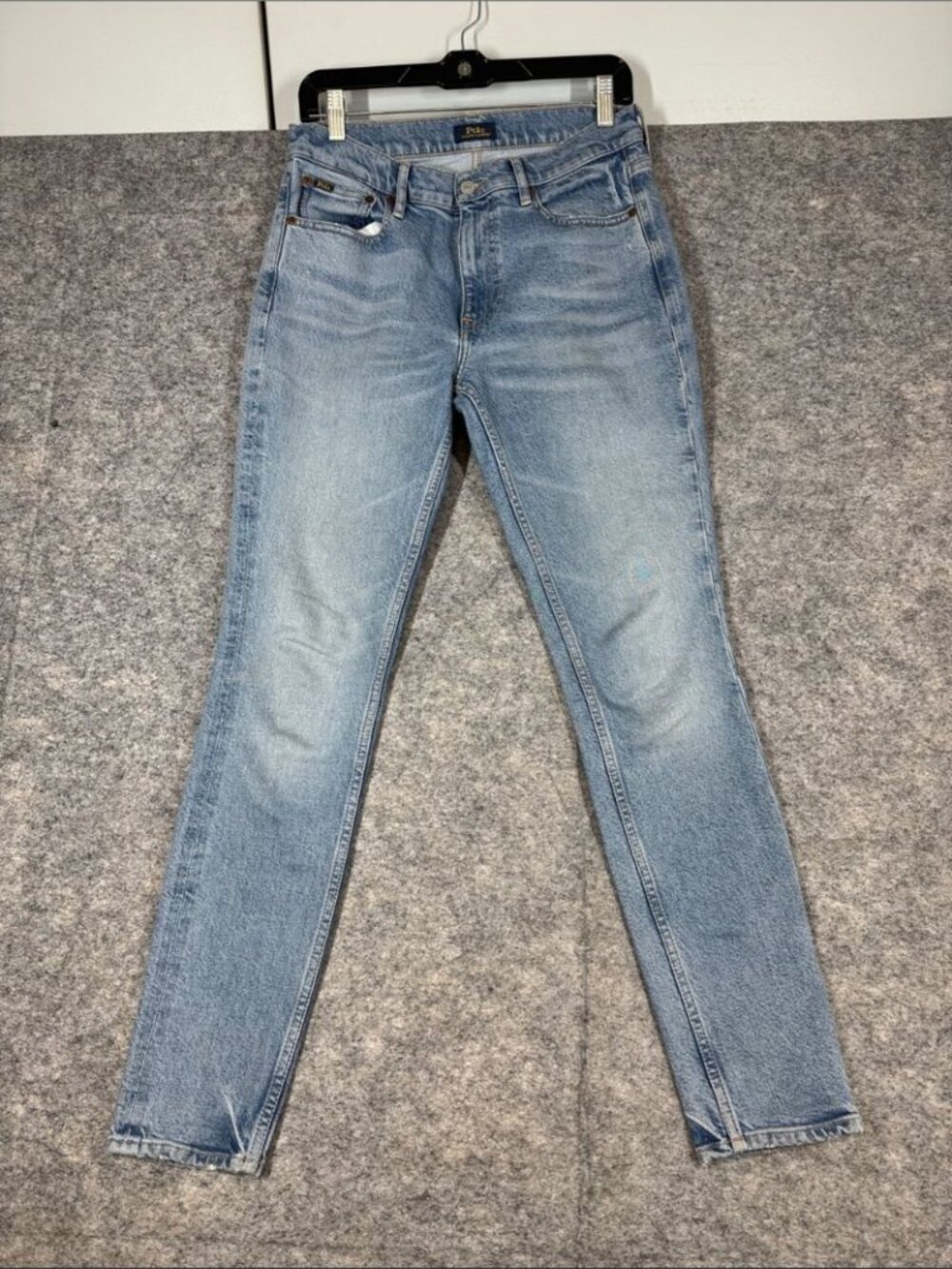 Vintage Polo Ralph Lauren Tompkins Mid Rise Skinny Jeans Light Wash Size 29 - Picture 2 of 16